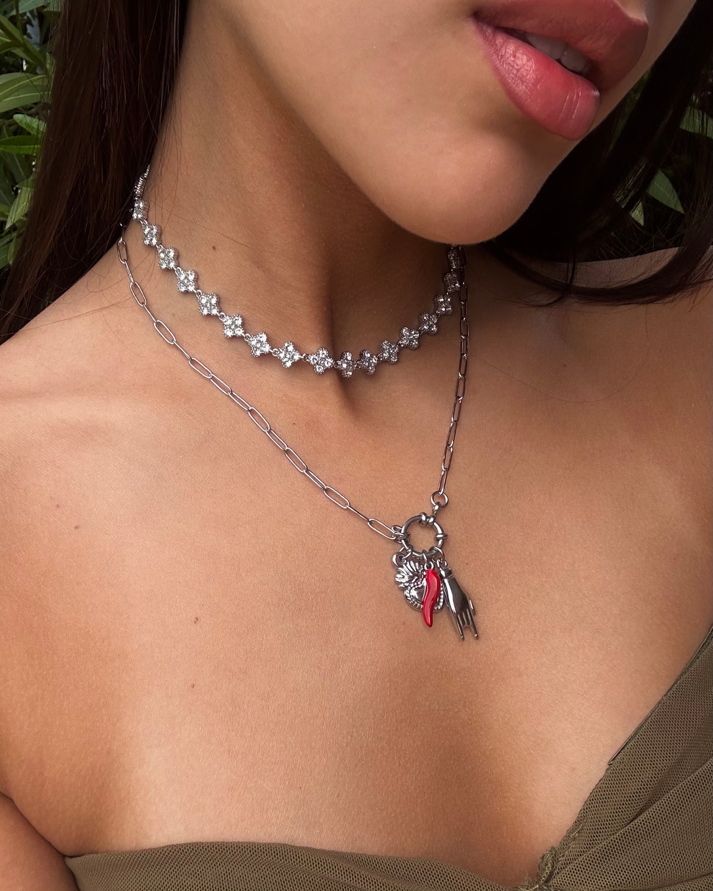 Collana Portafortuna Argento