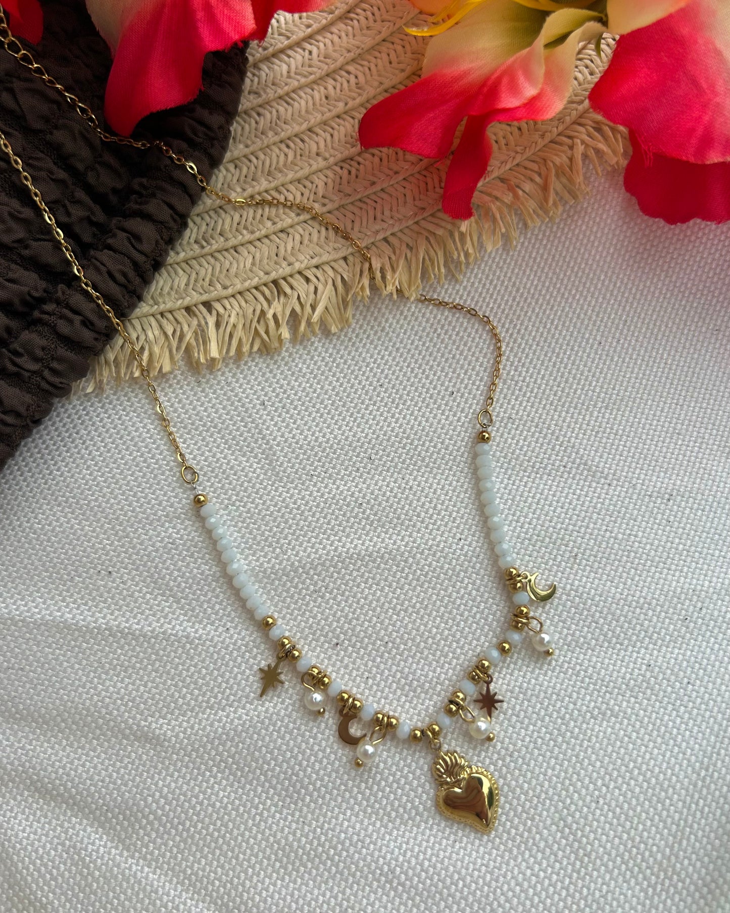 Collana Bloom White