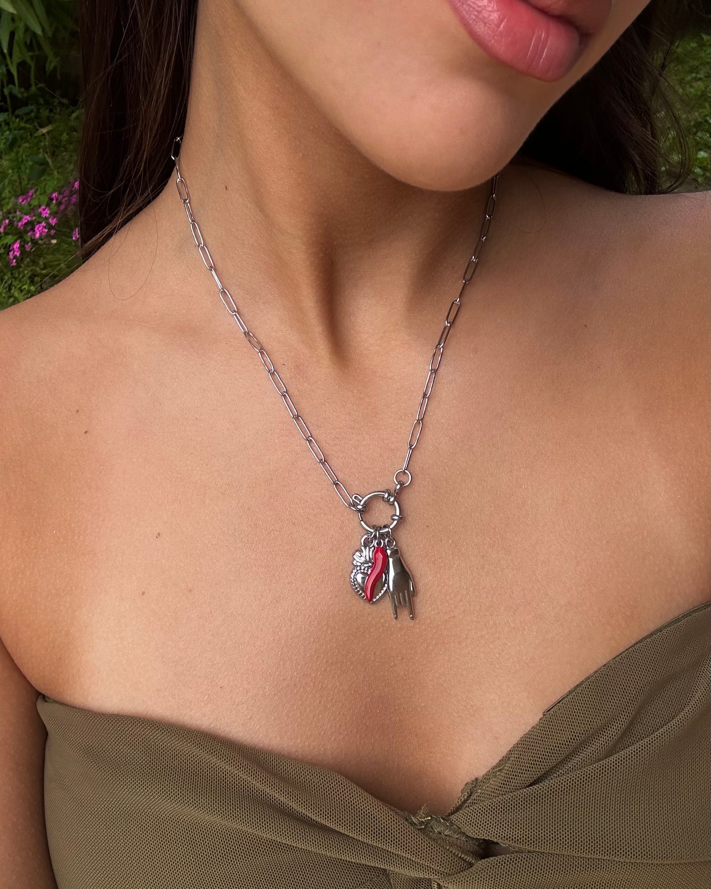 Collana Portafortuna Argento