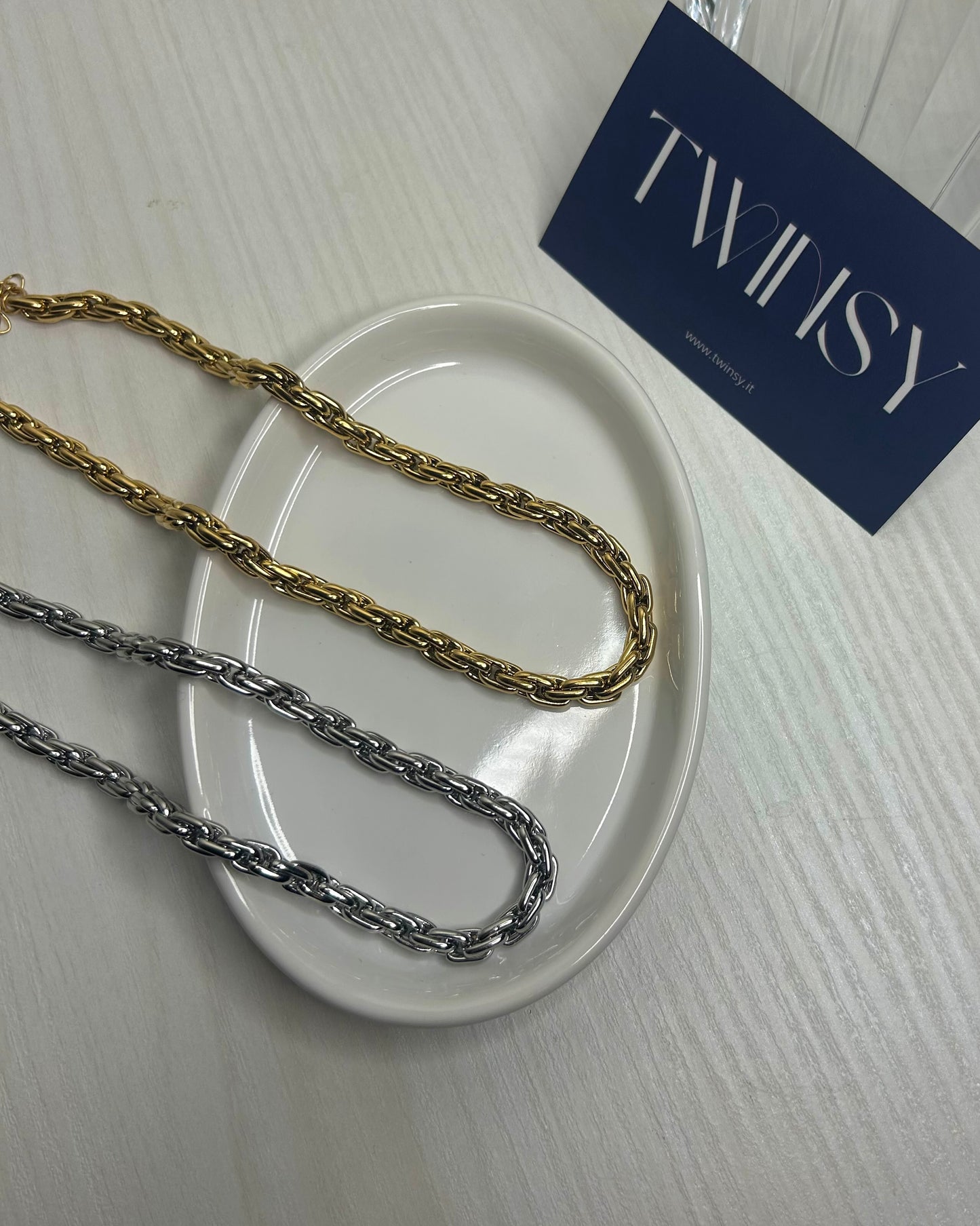 Collana Intreccio Argento
