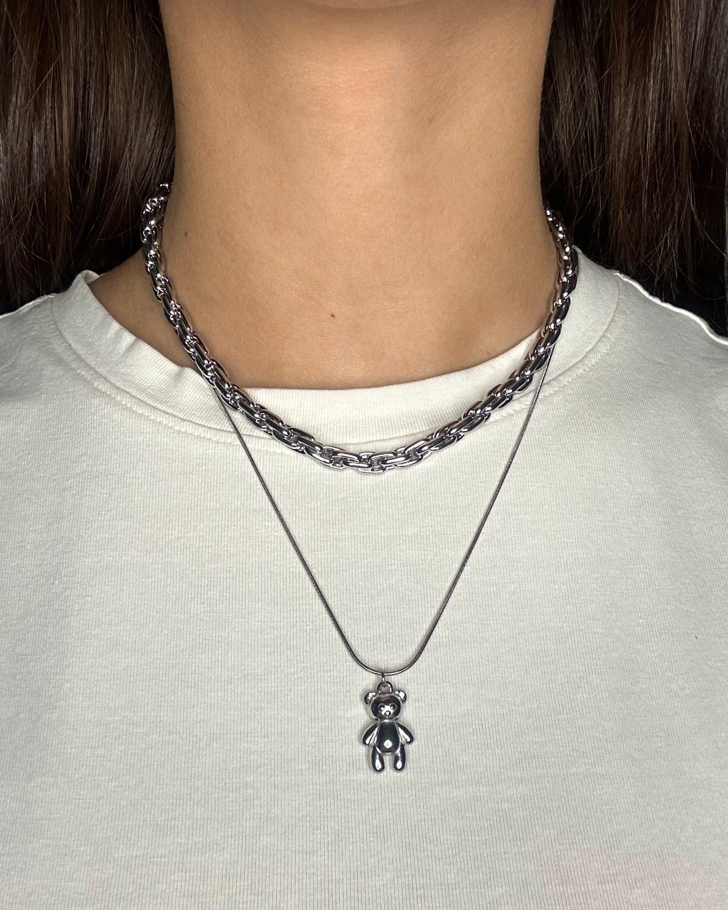 Collana Orsetto Argento