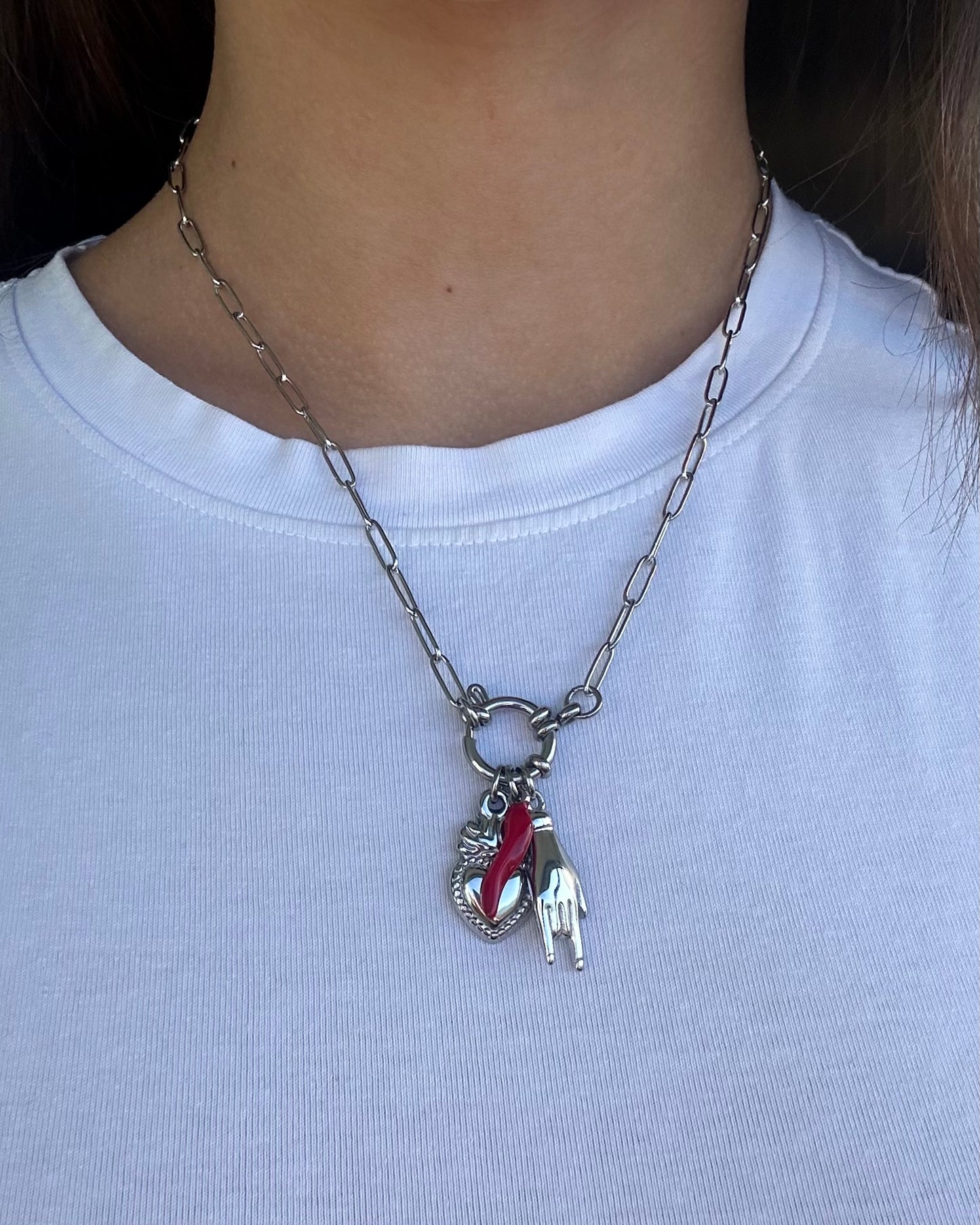 Collana Portafortuna Argento