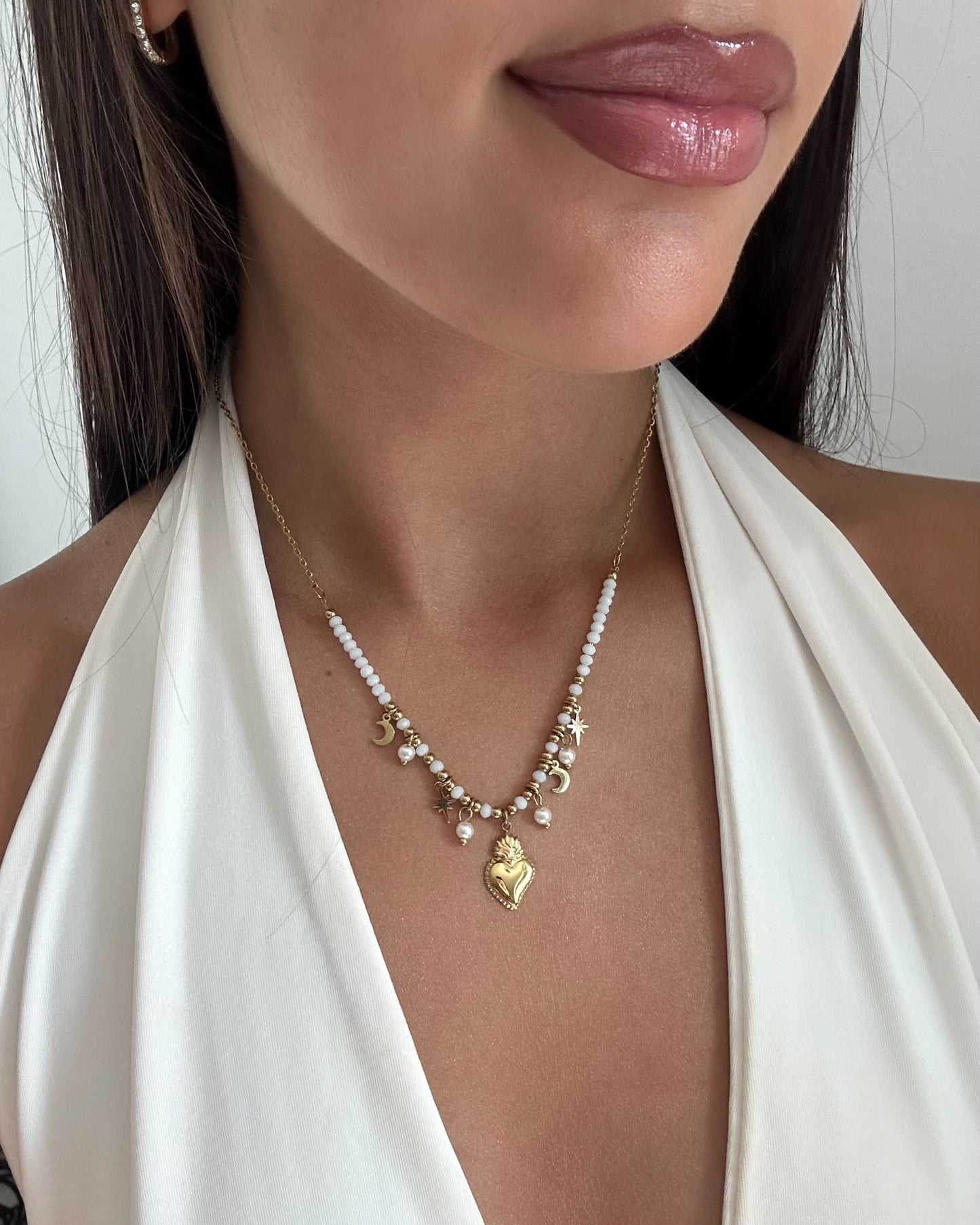 Collana Bloom White