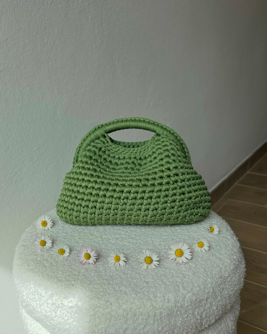 Borsa Clutch Green - Handle