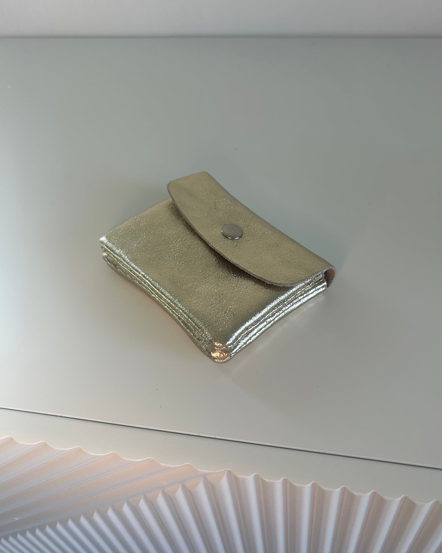 Portamonete Shine Vera Pelle