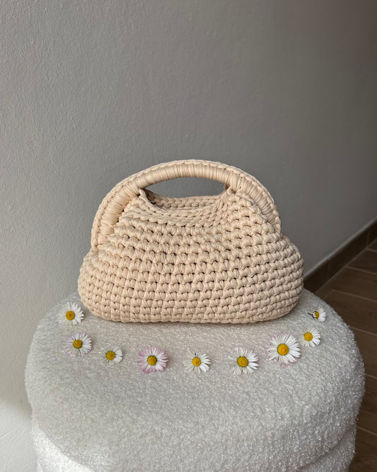 Borsa Clutch Beige - Handle