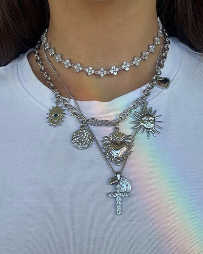 Collana Croce Argento