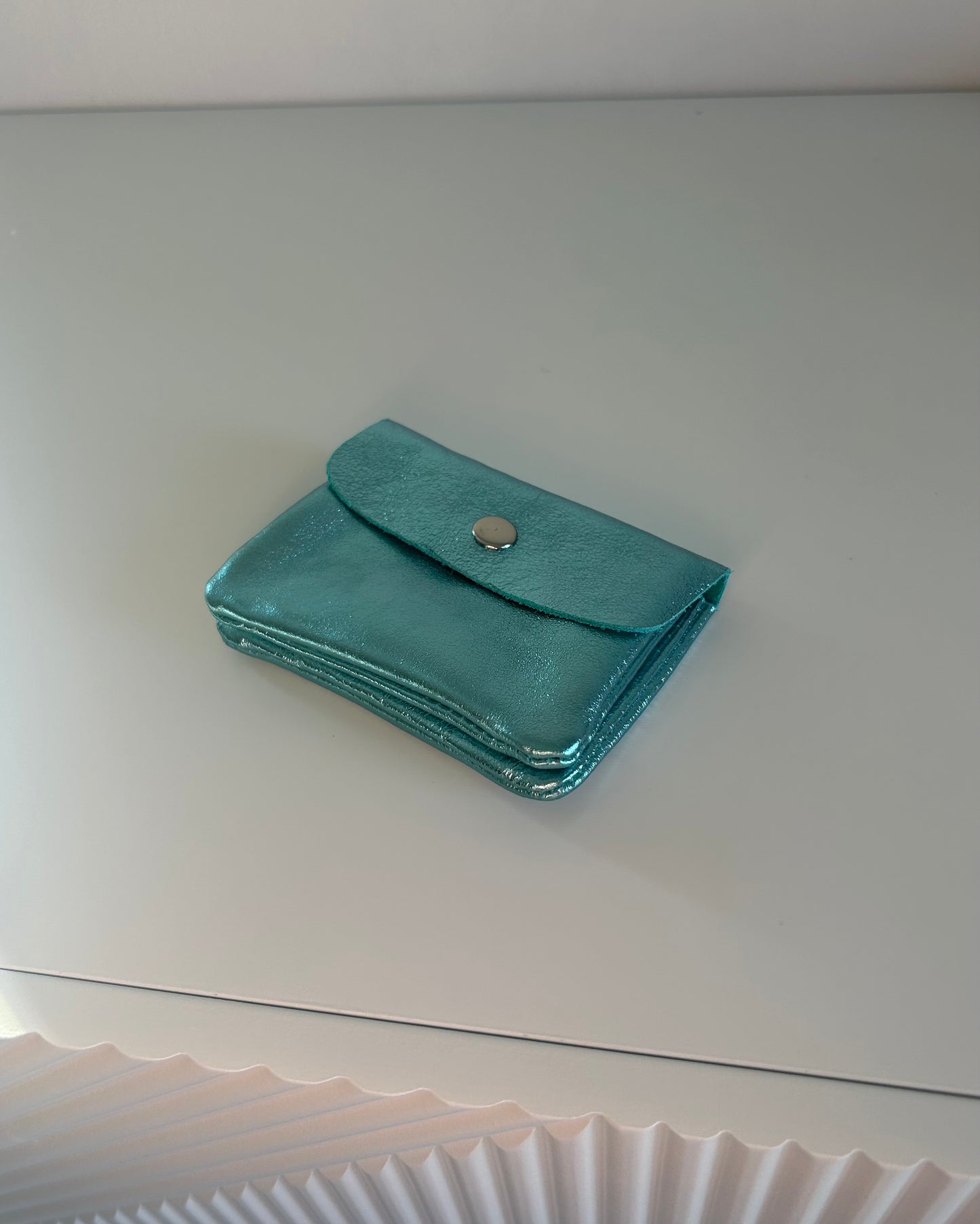 Portamonete Shine Vera Pelle