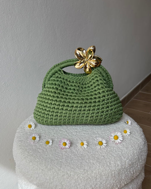 Borsa Clutch Green - Handle