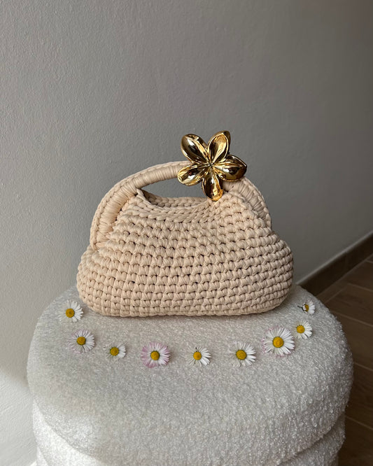 Borsa Clutch Beige - Handle